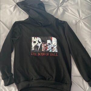 Black Graphic Hoodie - The Boys of Fall